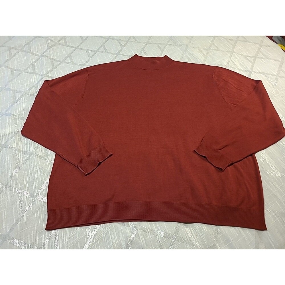 Cezani Shirt Mens Size XXL Silk Blend Mock Neck Fall Winter Classic